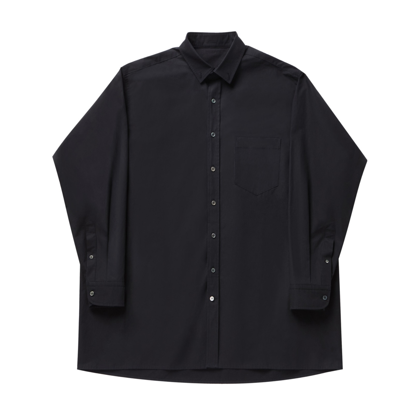 Long shirt 001 Black(Unisex)